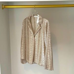 All In Favor Leopard Blouse, XS